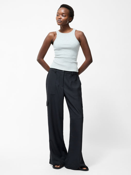 Drapey Wide Leg Combat Trousers