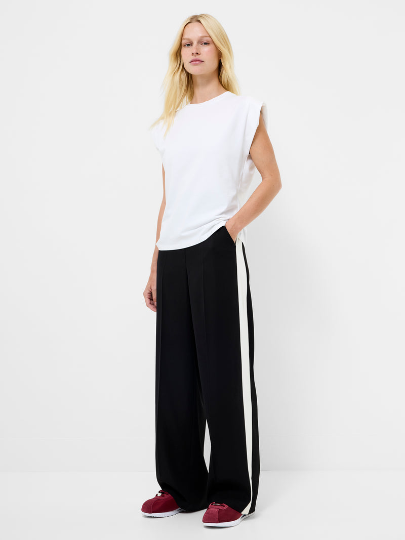 Vinnie Side Stripe Wide Leg Trousers
