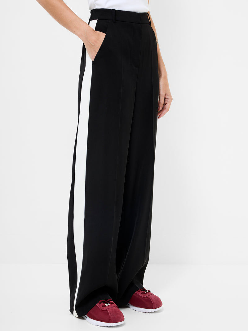 Vinnie Side Stripe Wide Leg Trousers