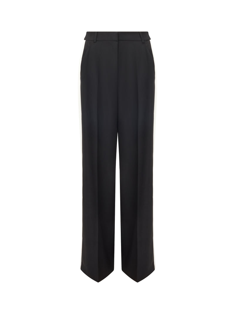 Vinnie Side Stripe Wide Leg Trousers