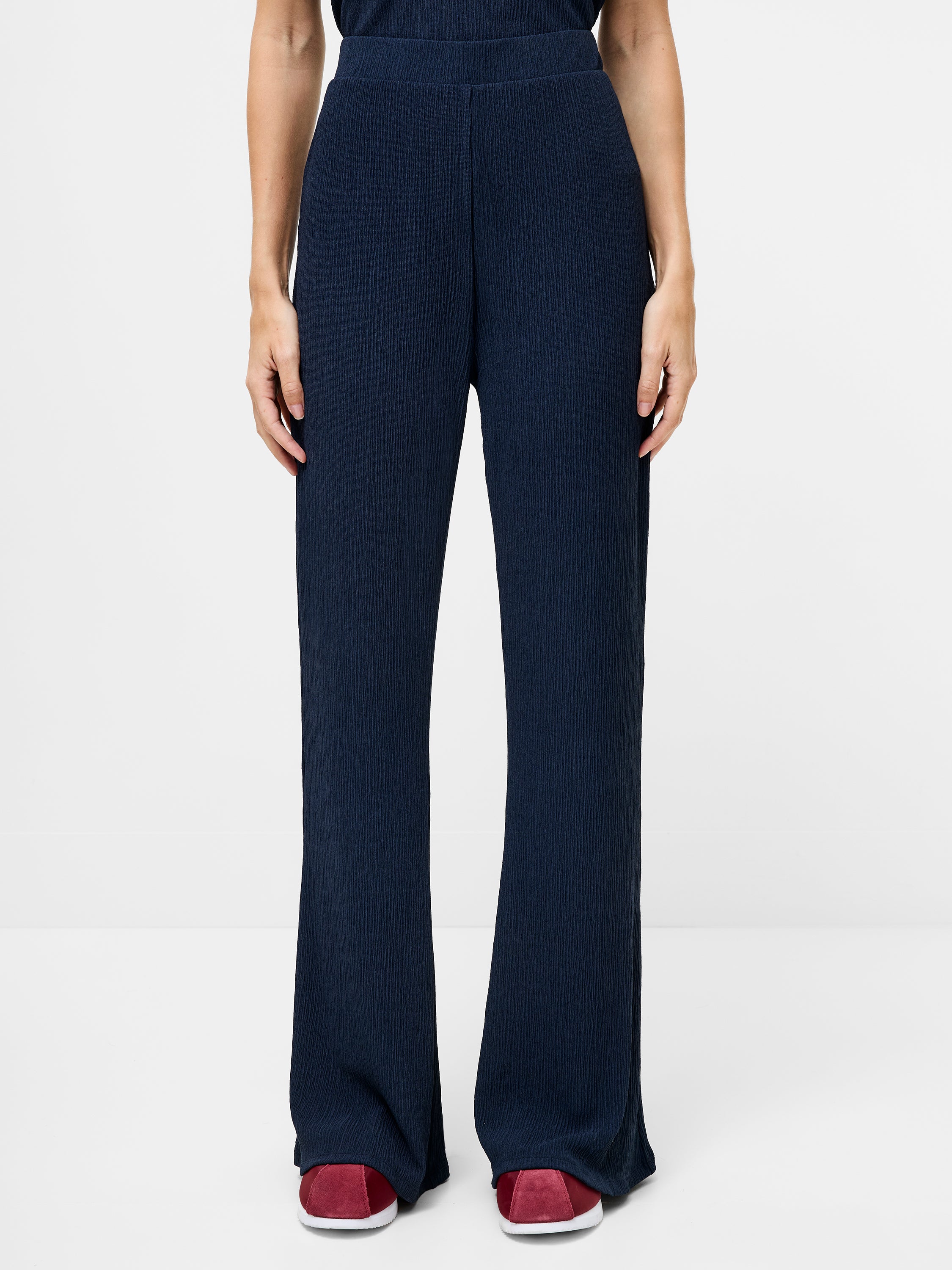 Meera Textured Flared Trousers