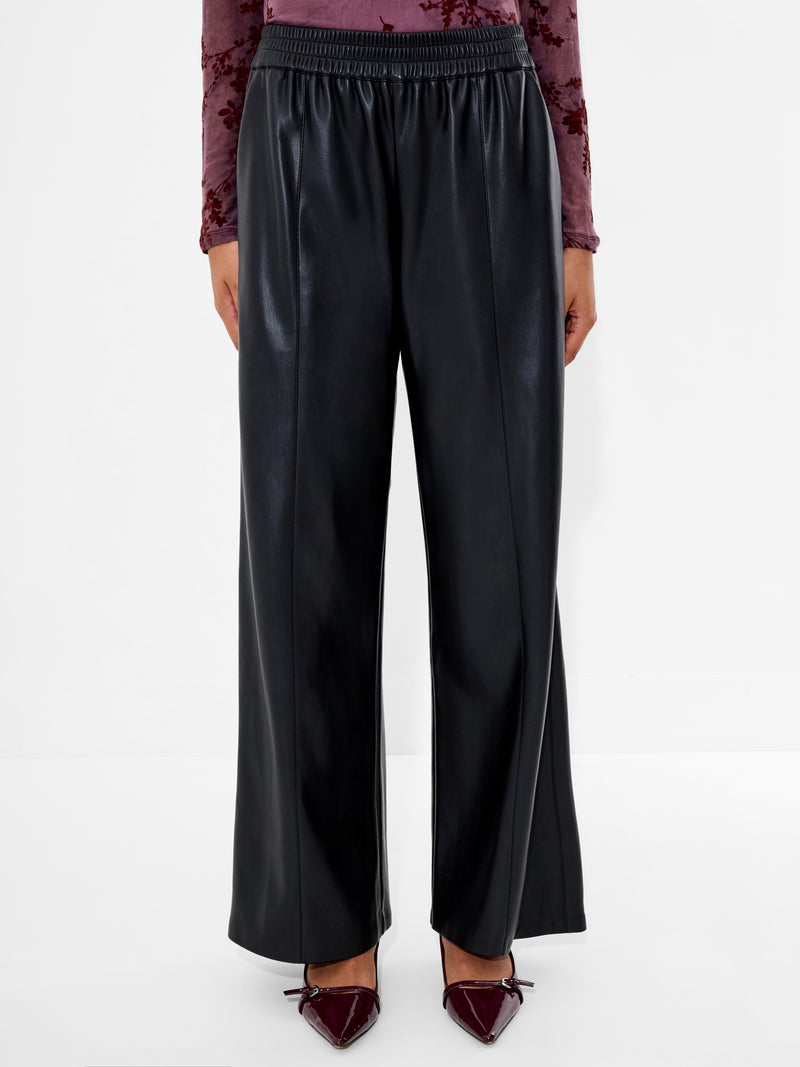 Tasher PU Wide Leg Trousers