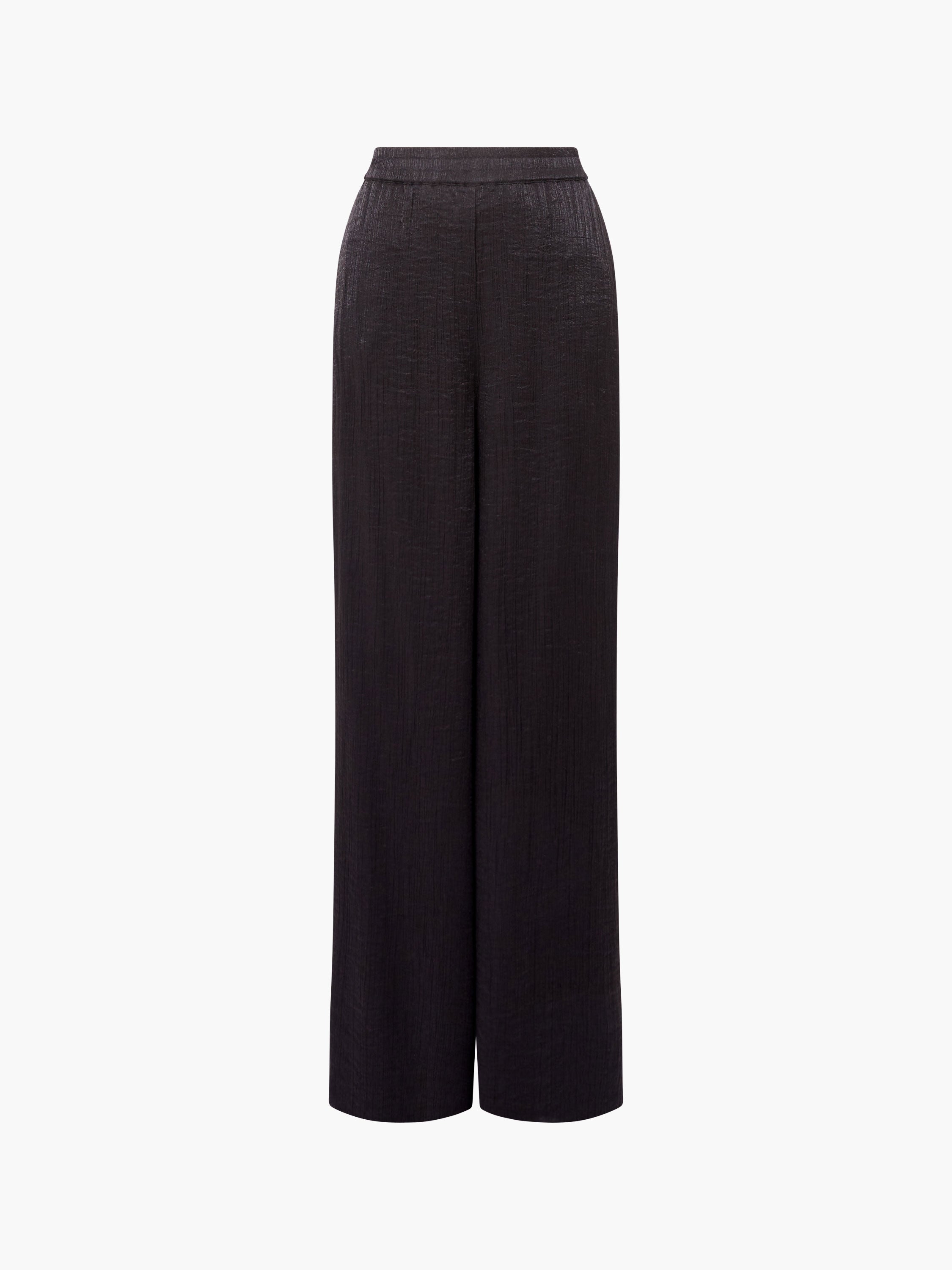 Terry Crinkle Wide Leg Trousers