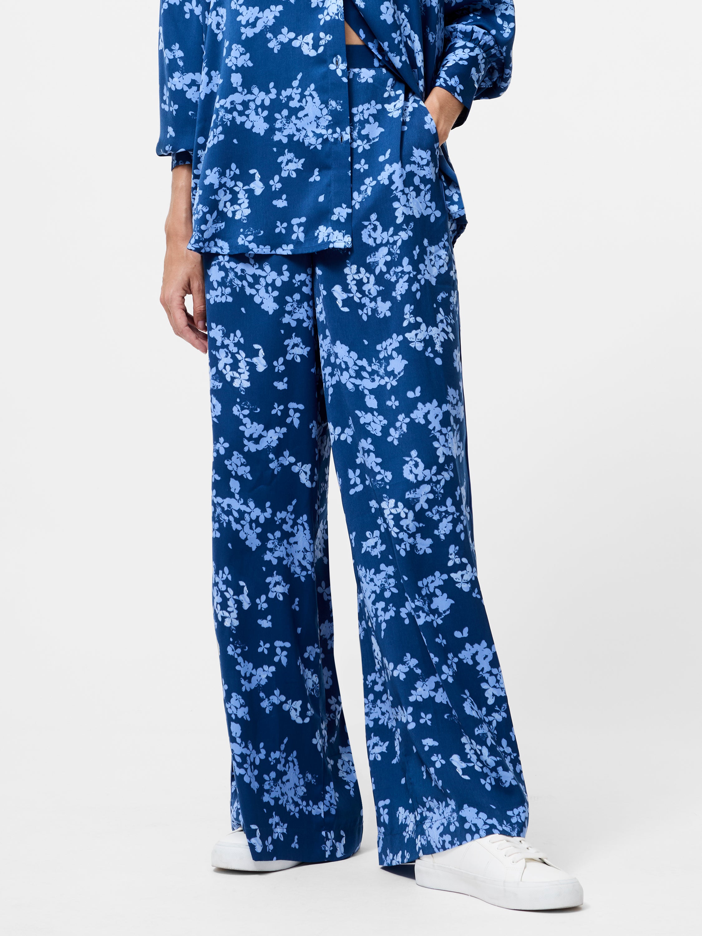 Isla Celaya Floral Straight Leg Trousers