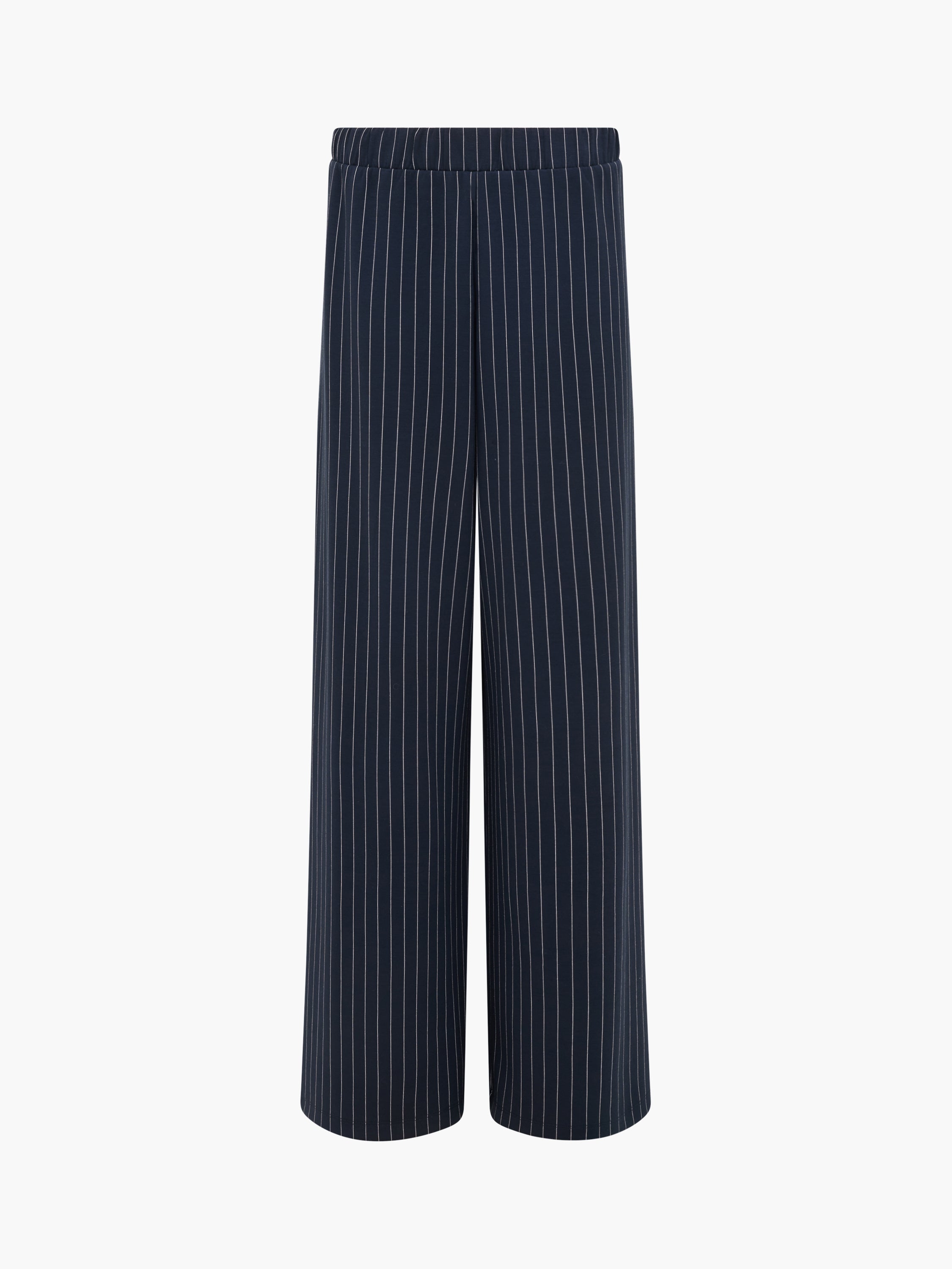 Regina Jersey Pinstripe Wide Leg Trousers