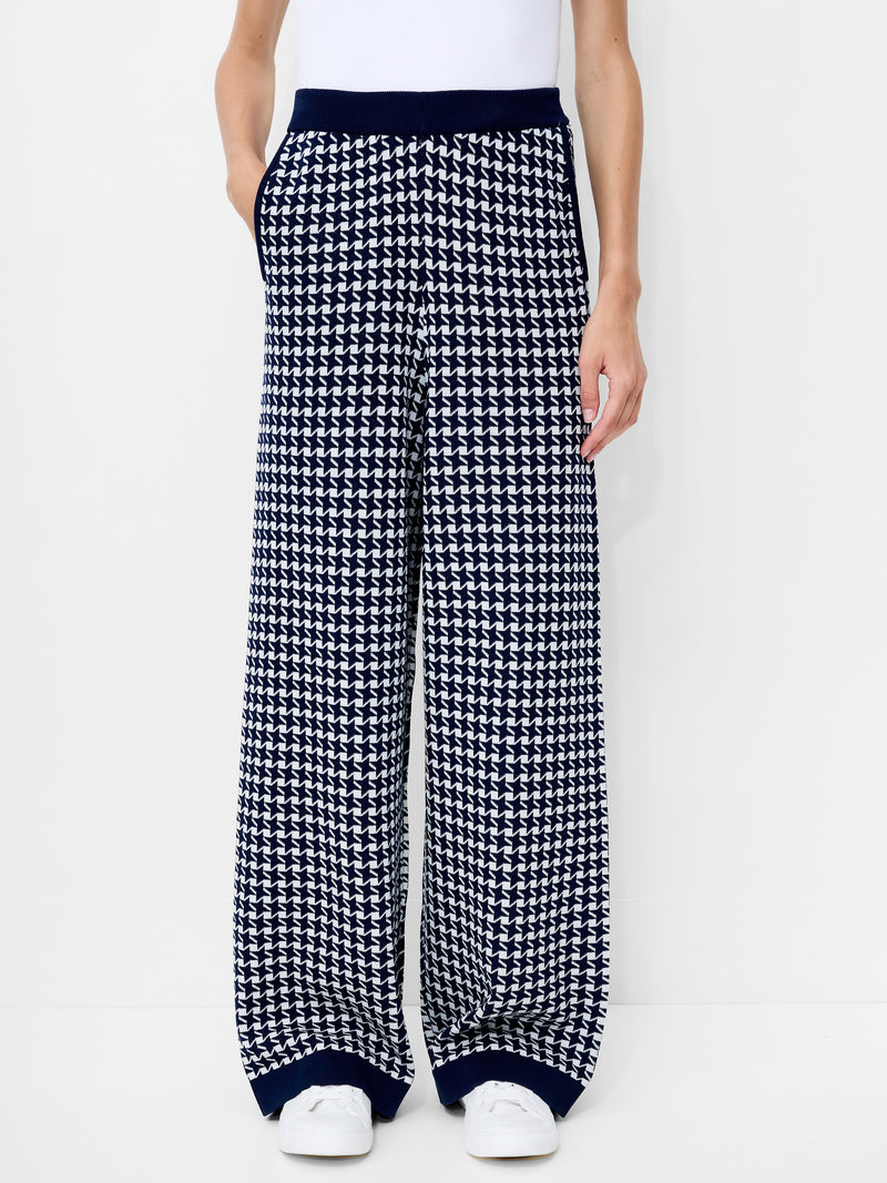 Gloria Jacquard Knit Wide Leg Trousers