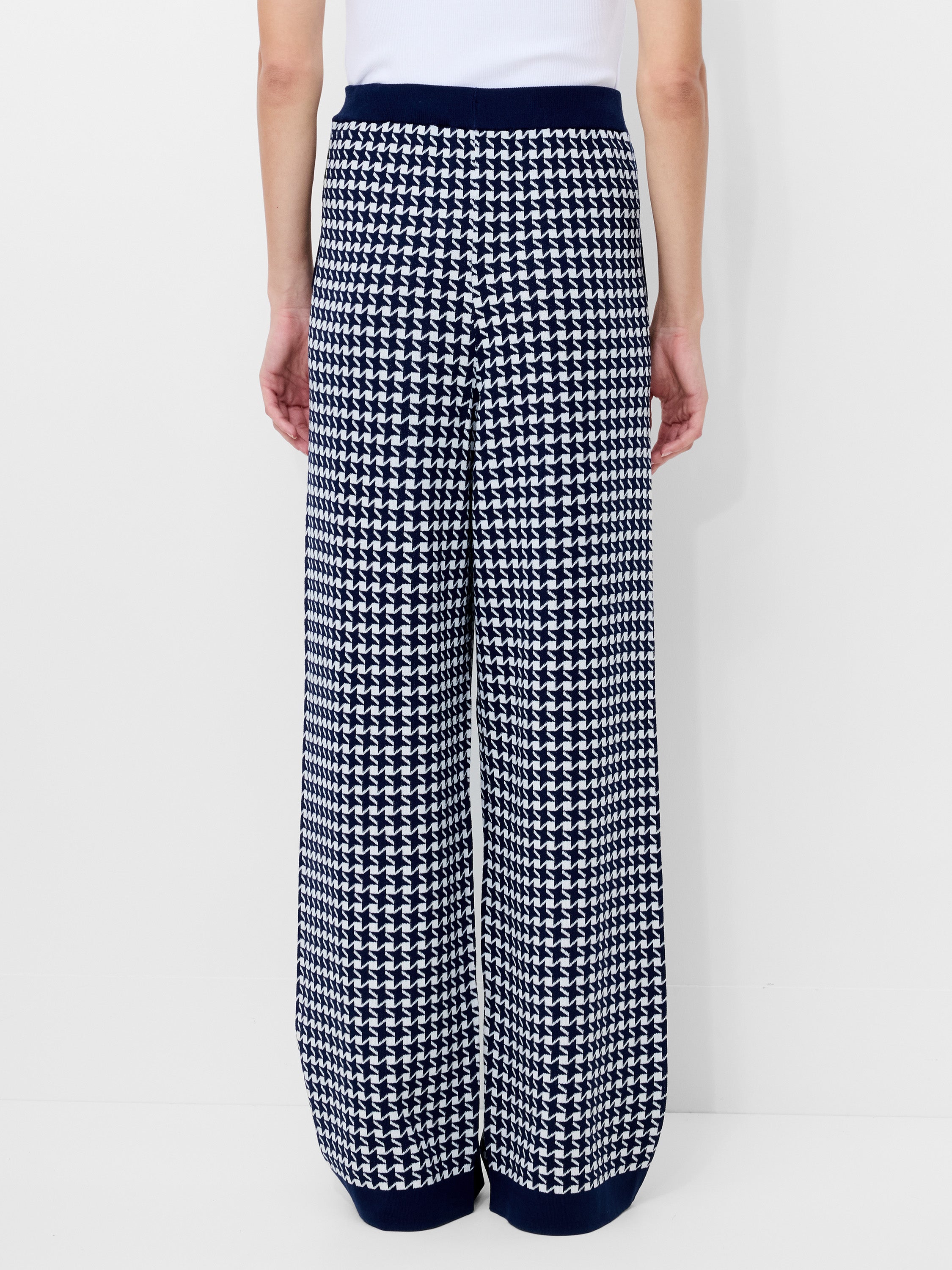 Gloria Jacquard Knit Wide Leg Trousers