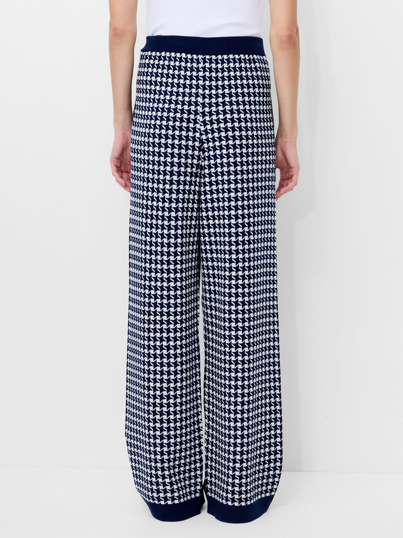 Gloria Jacquard Knit Wide Leg Trousers
