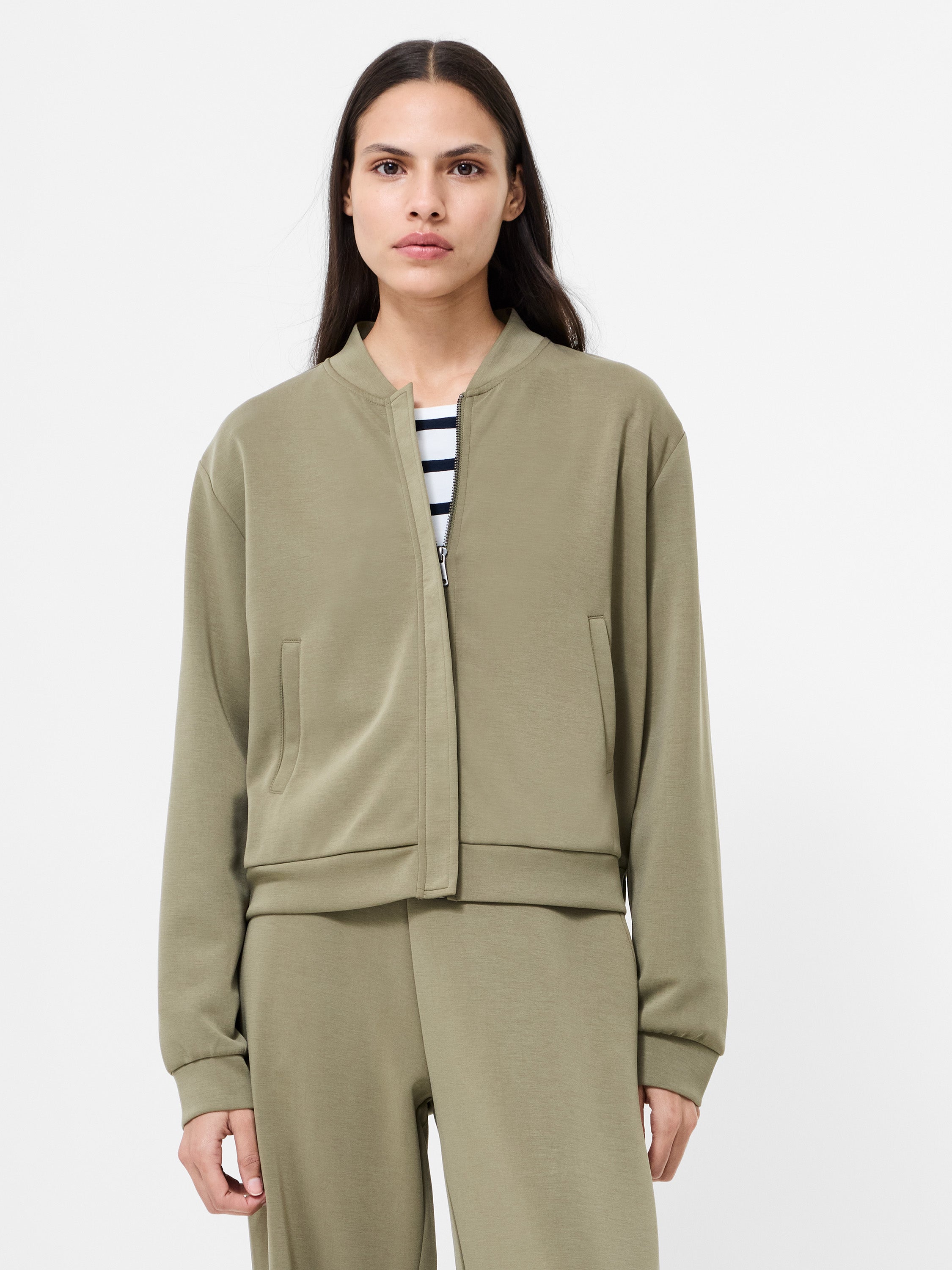Wren Zip Through Bomber Jacket