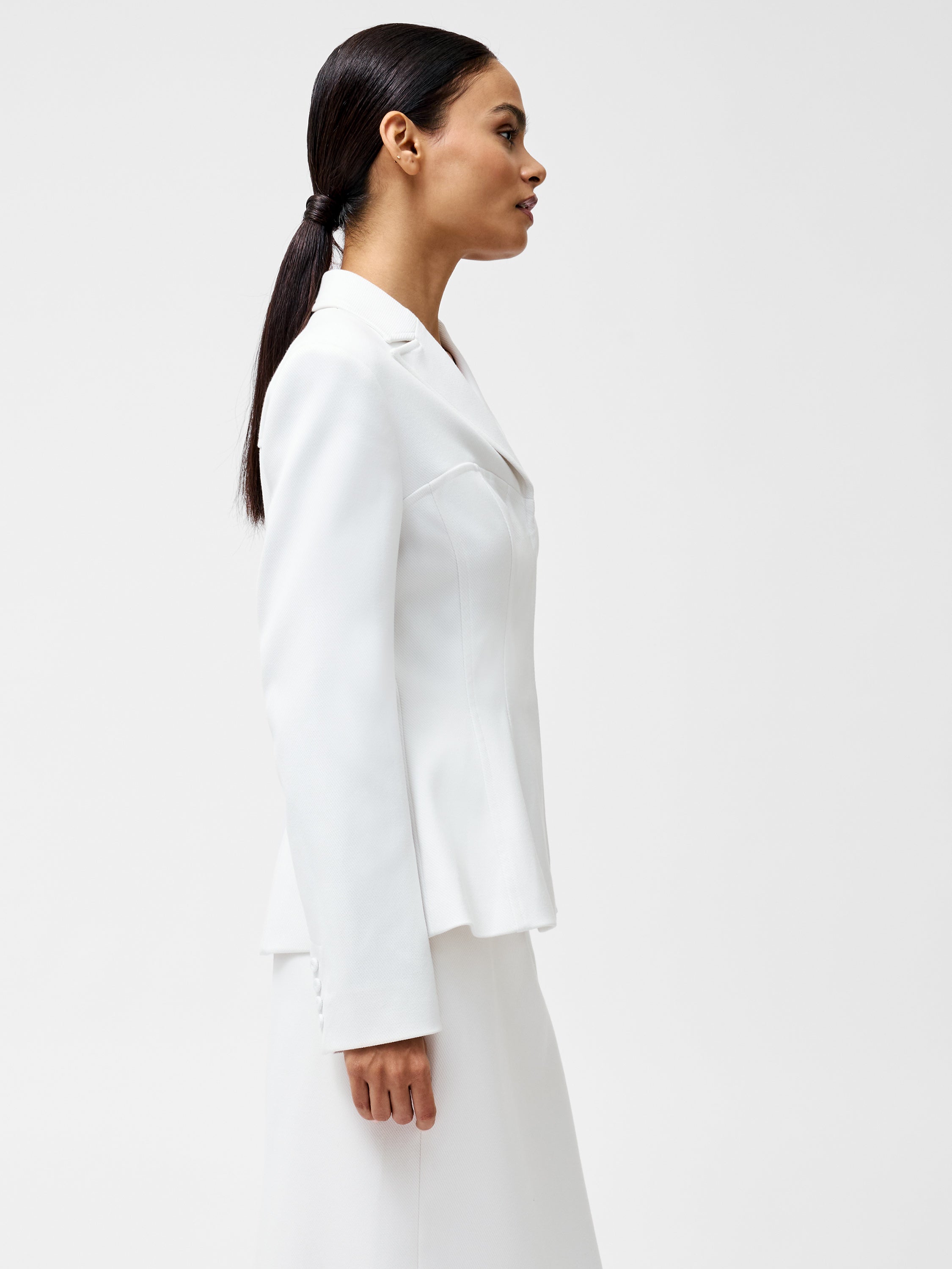 Cannes Twill Fitted Blazer