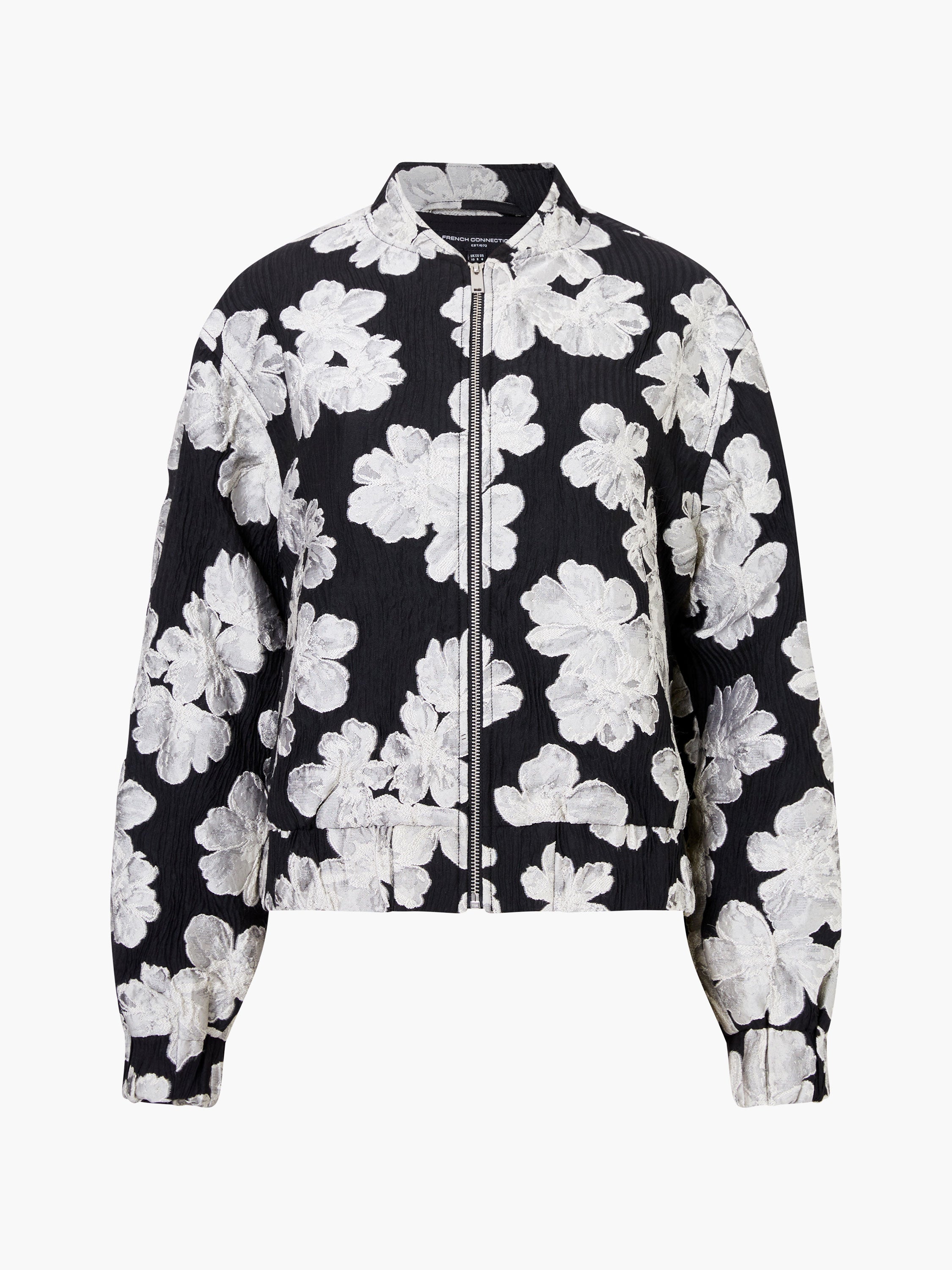 Lora Poly Jacquard Bomber Jacket