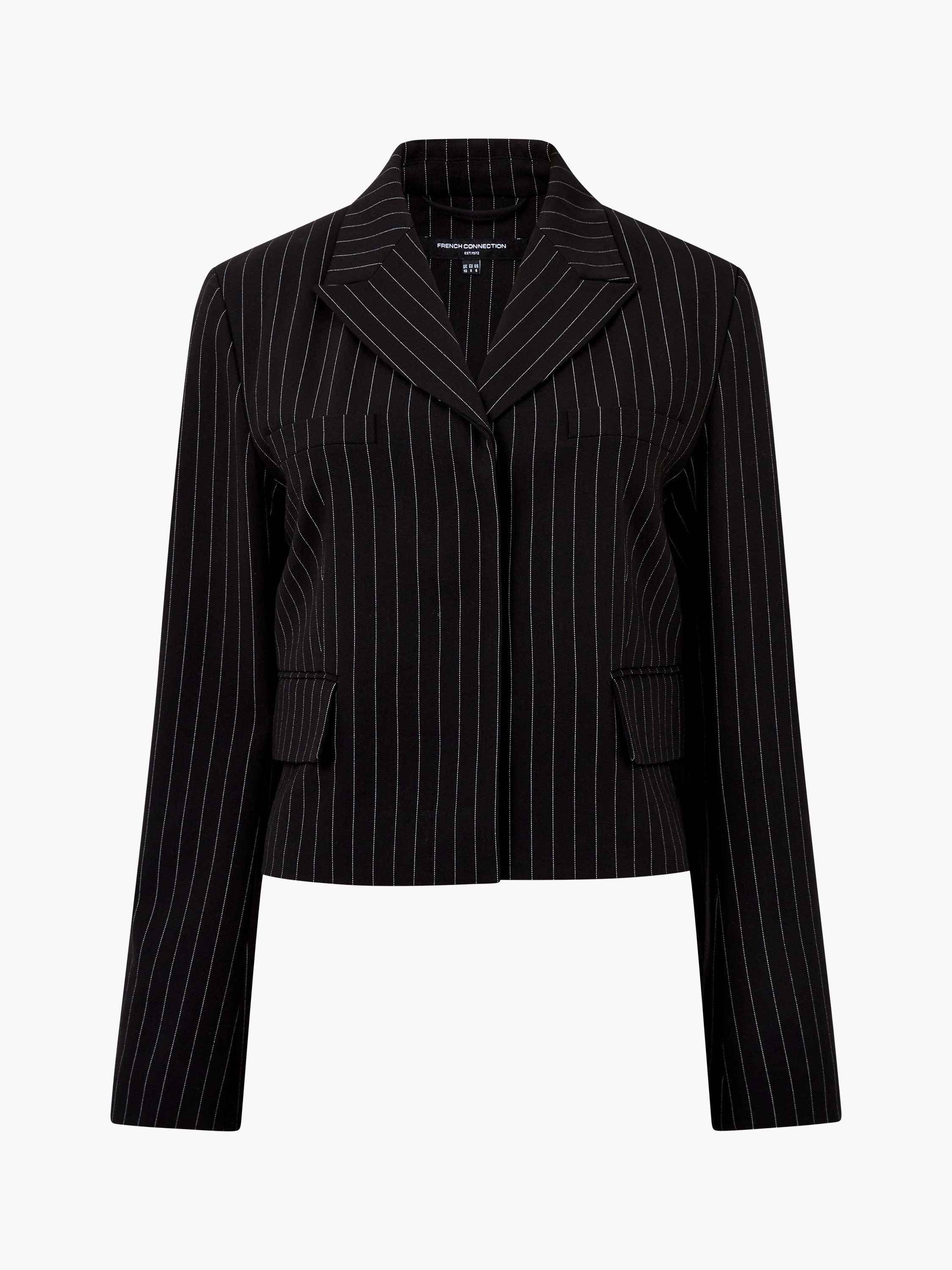 Morgan Tailored Pinstripe Cropped Blazer