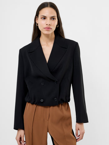 Vinnie Tailored Double Breasted Cropped Jacket