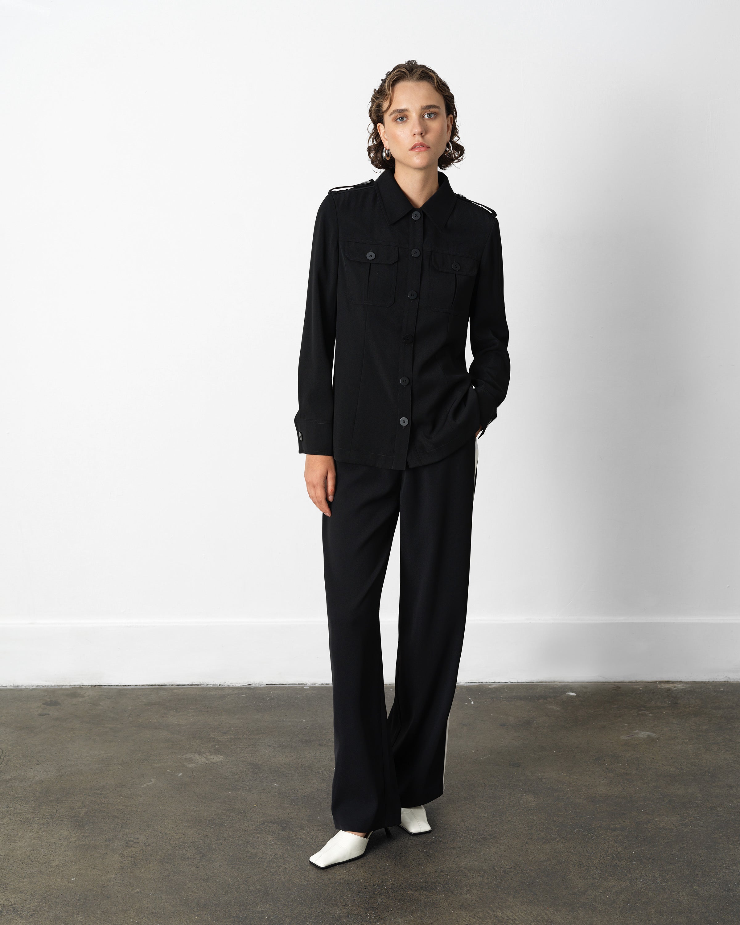 Vinnie Tailored Shirt Jacket