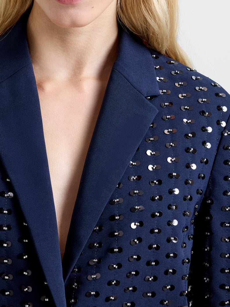 Sherry Embellished Cropped Blazer