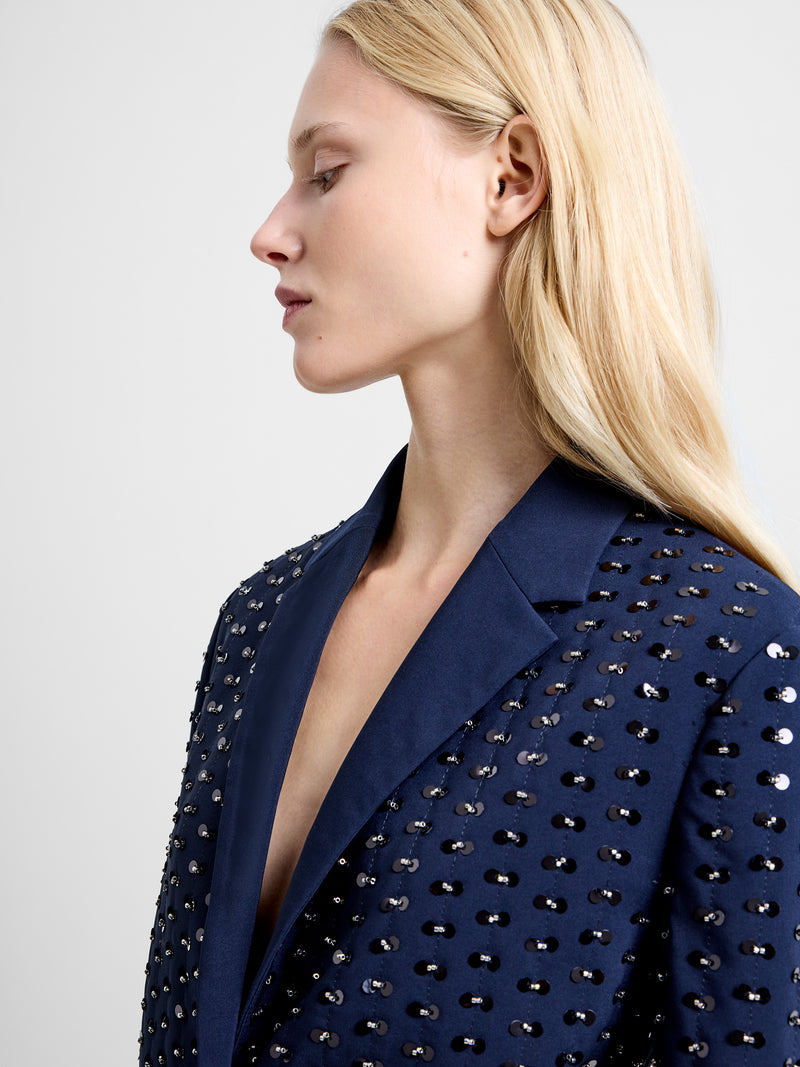 Sherry Embellished Cropped Blazer