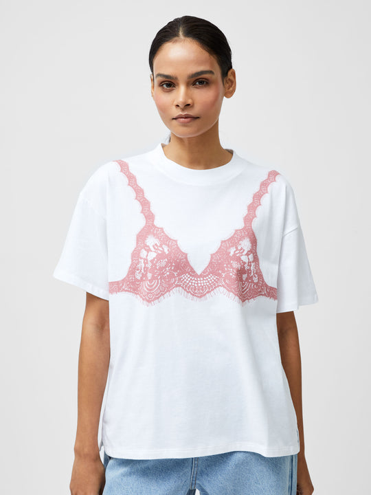 Lace Bra Graphic T-Shirt