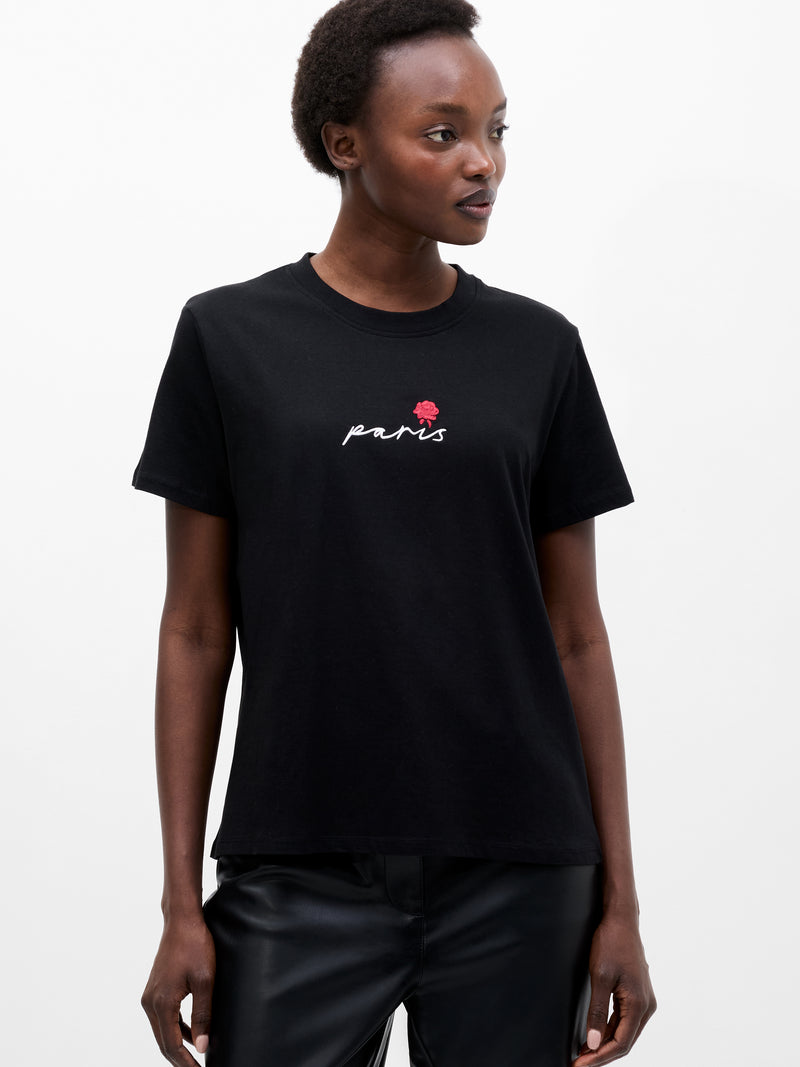 Paris Embroidered T-Shirt