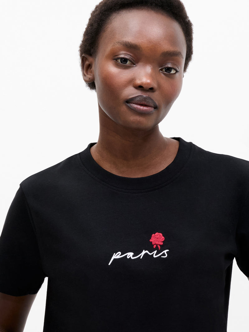 Paris Embroidered T-Shirt
