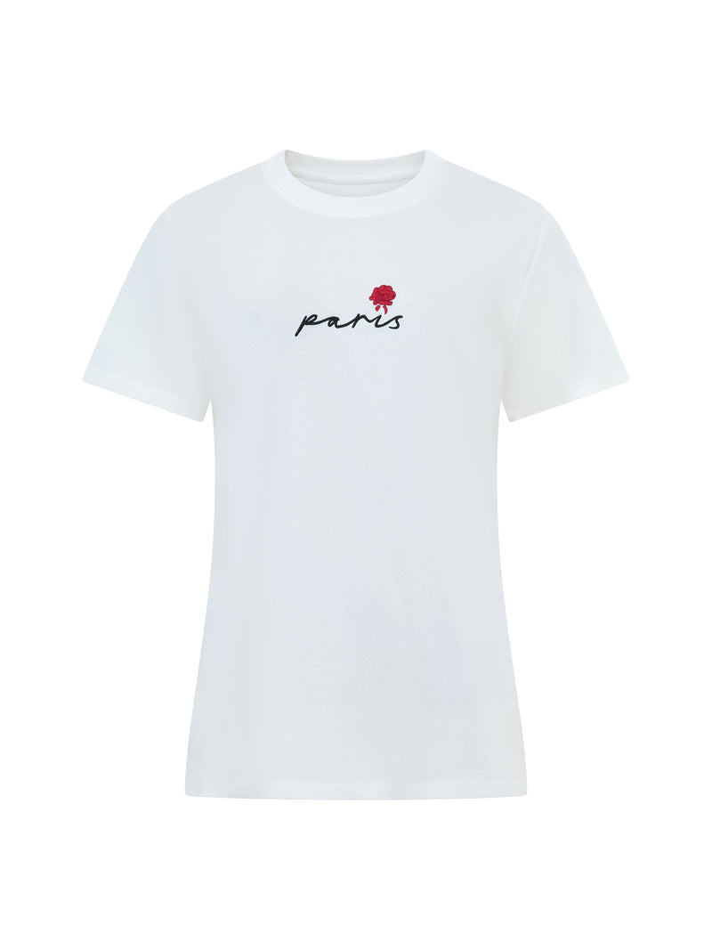 Paris Embroidered T-Shirt