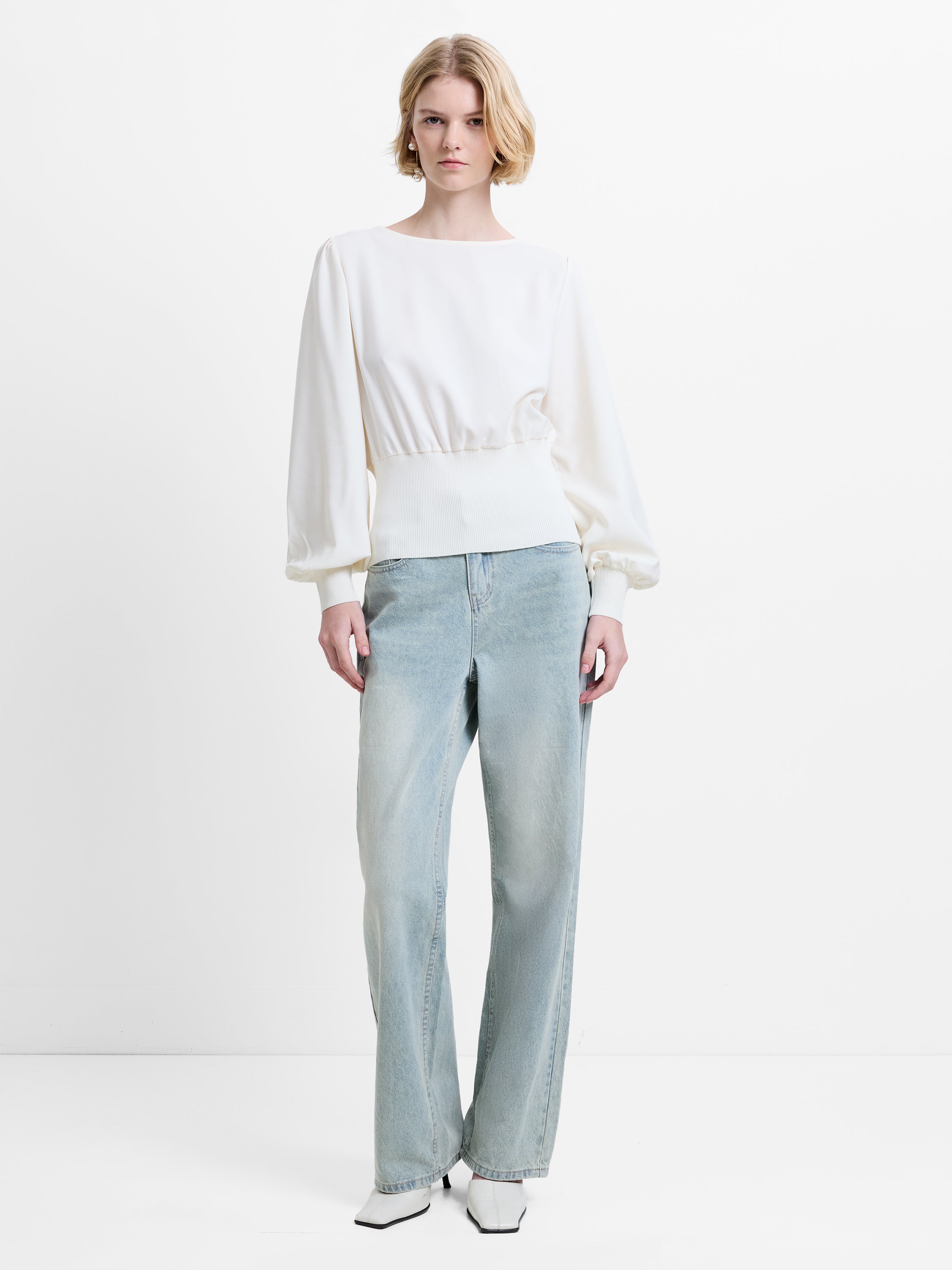 Krista Knit Slash Neck Jumper