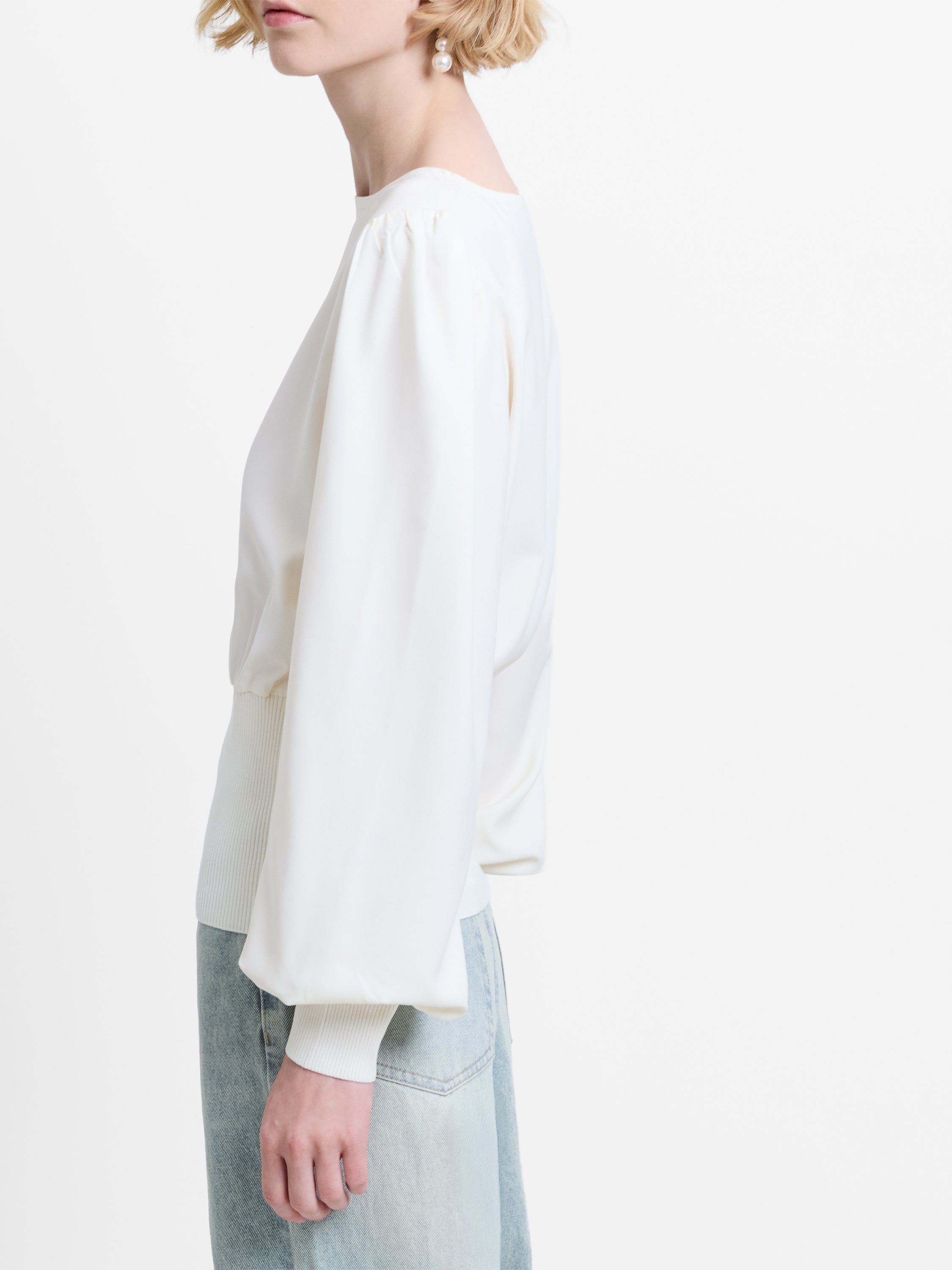 Krista Knit Slash Neck Jumper