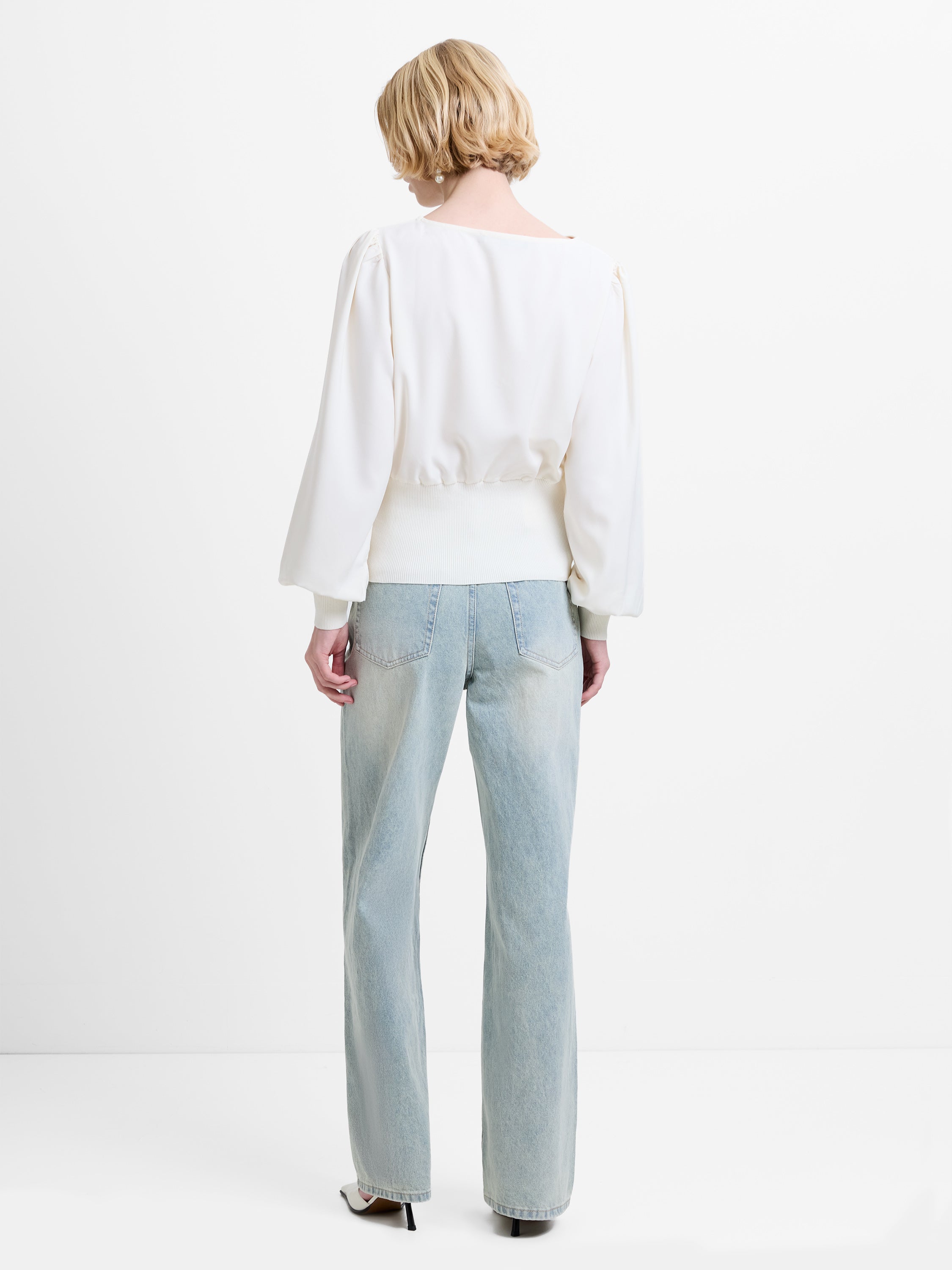 Krista Knit Slash Neck Jumper