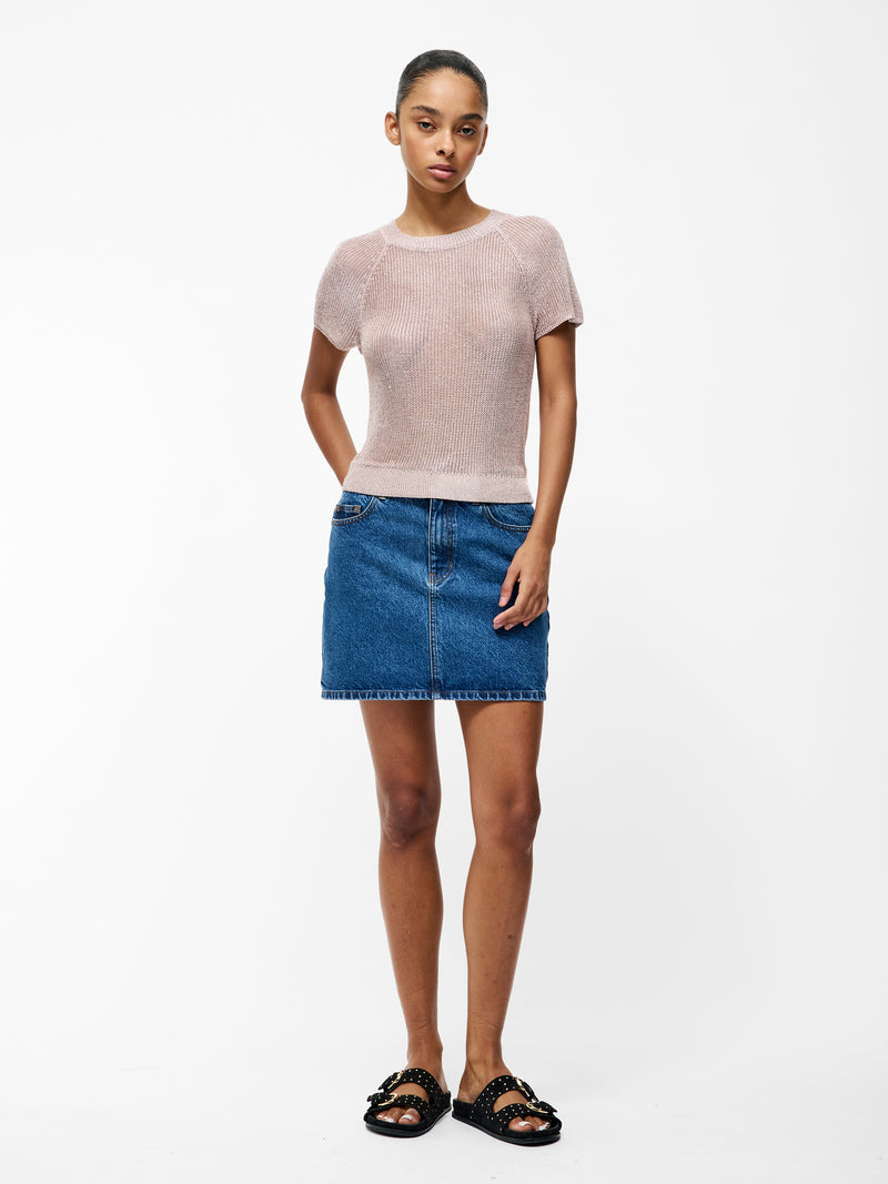 Jada Short Sleeve Bow Back Jumper