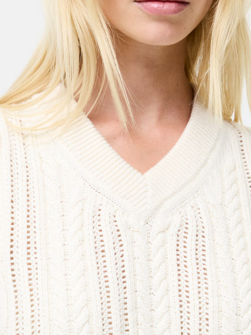 Glinda Cable Knit Vest