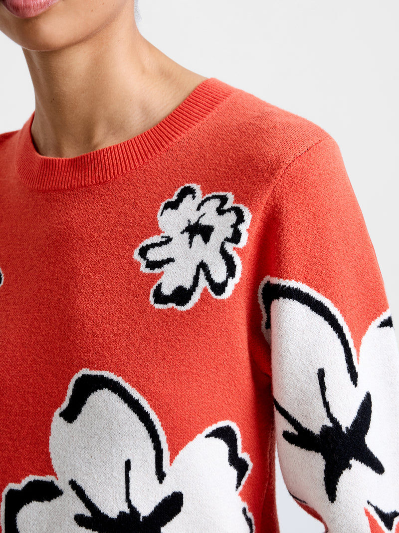 Paislee Floral Jacquard Jumper