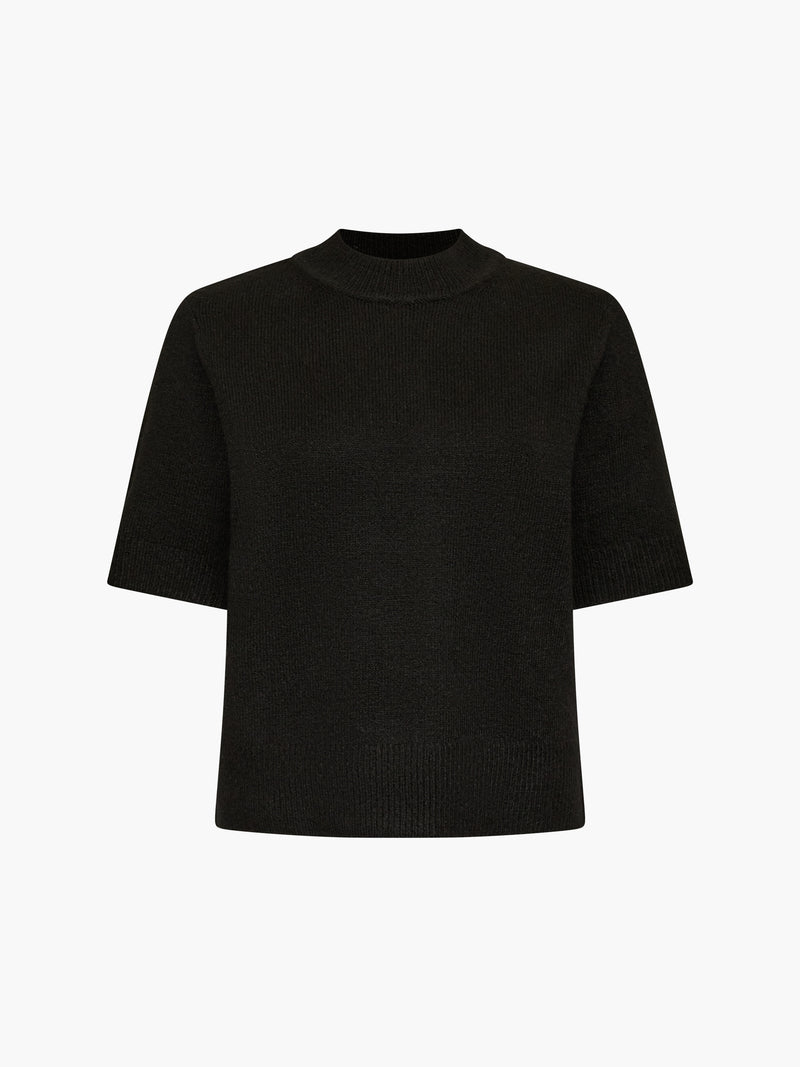 Kezia Recycled Short Sleeve Mock Neck Jumper