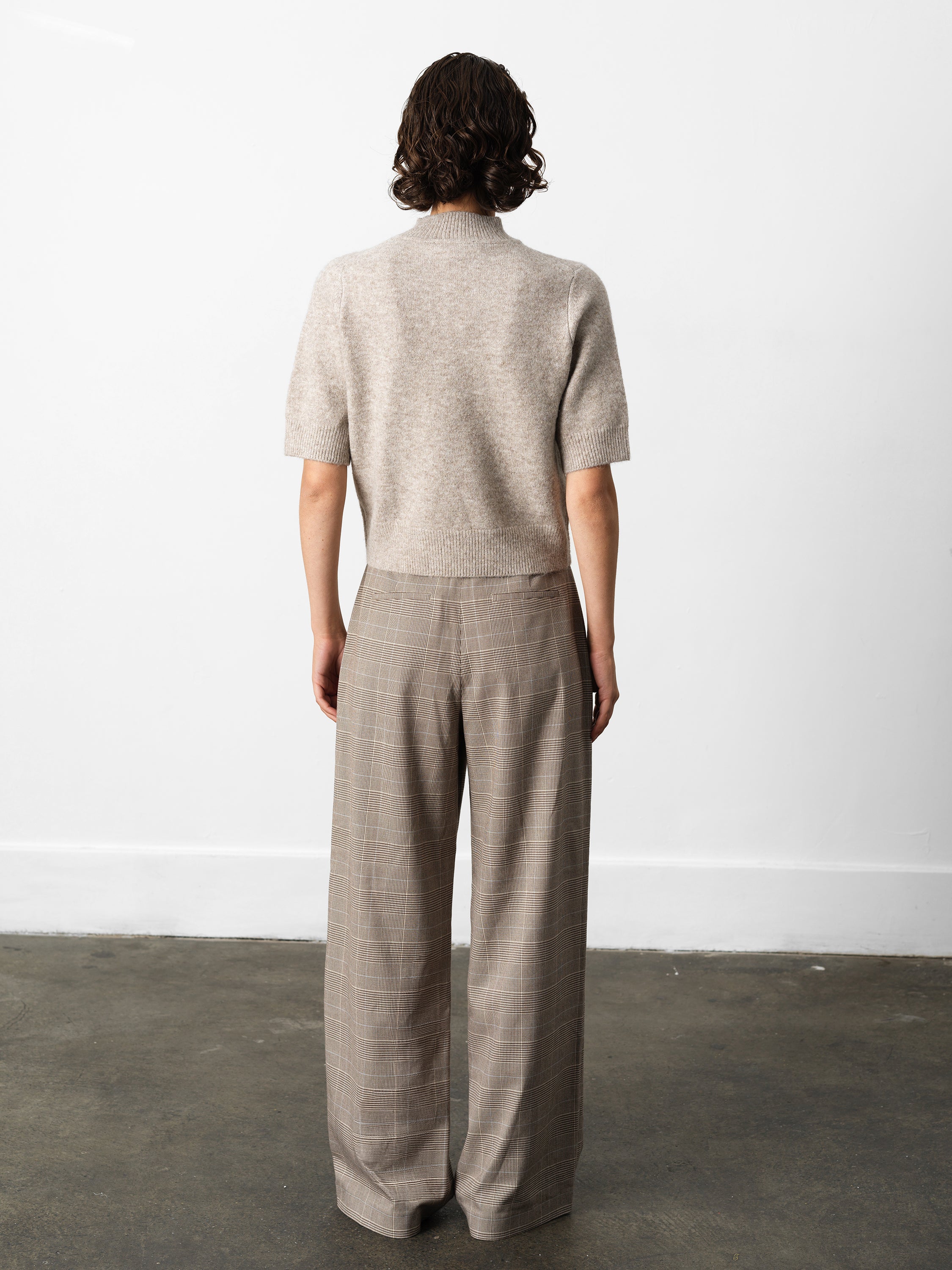 Kezia Recycled Short Sleeve Mock Neck Jumper