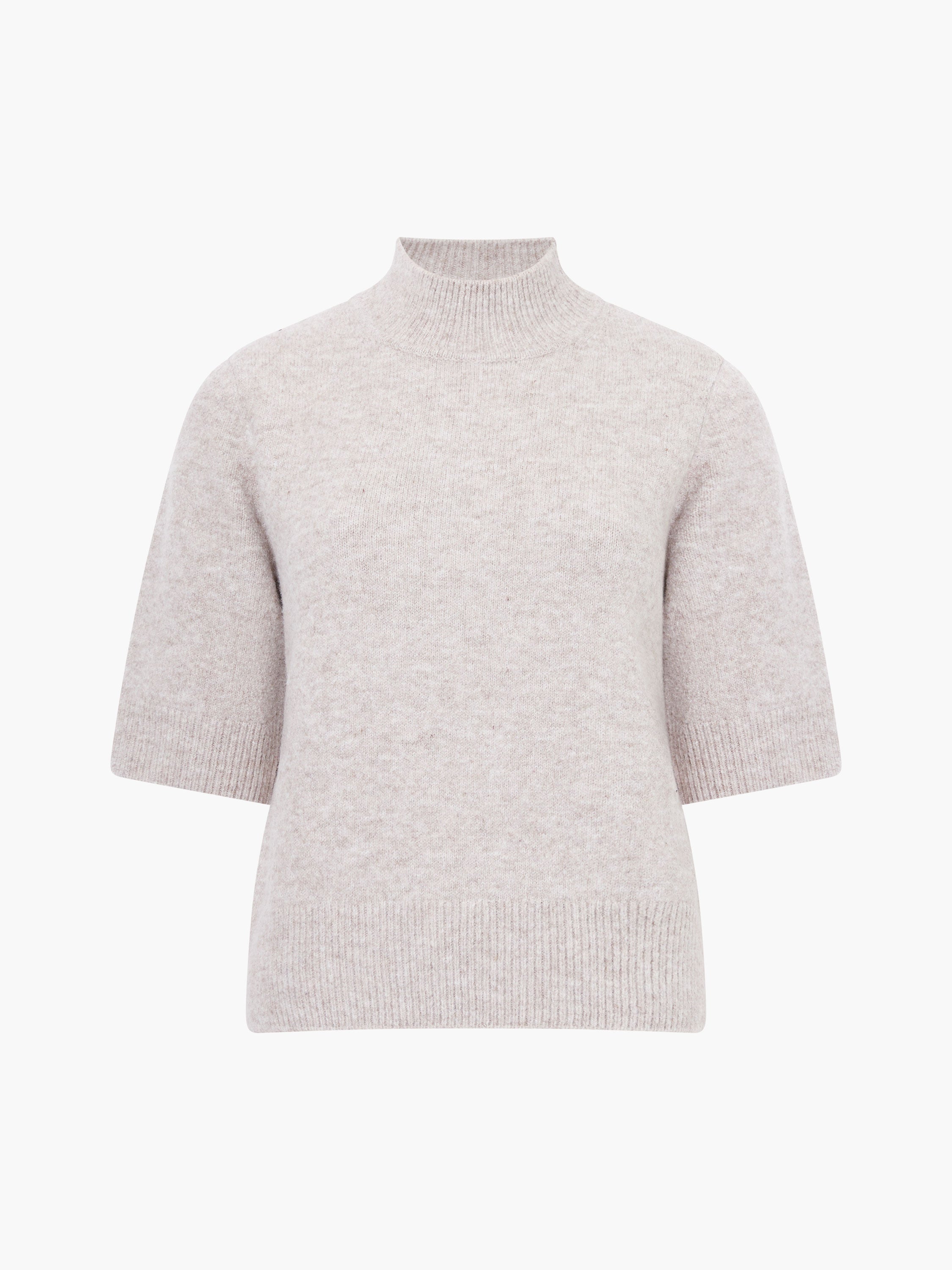 Kezia Recycled Short Sleeve Mock Neck Jumper