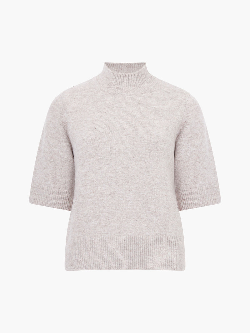 Kezia Recycled Short Sleeve Mock Neck Jumper