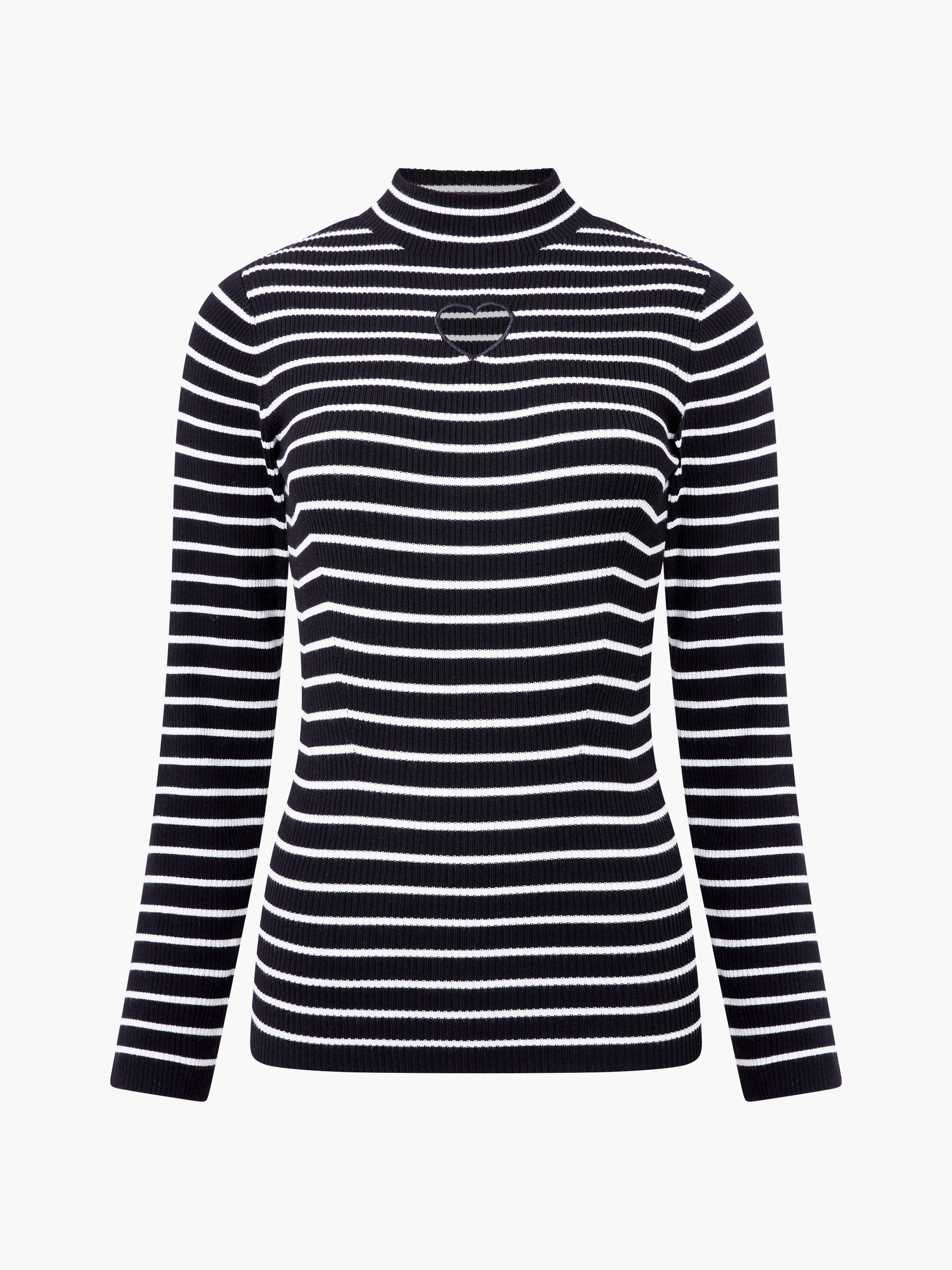 Melrose Heart Cut Out Long Sleeve Jumper