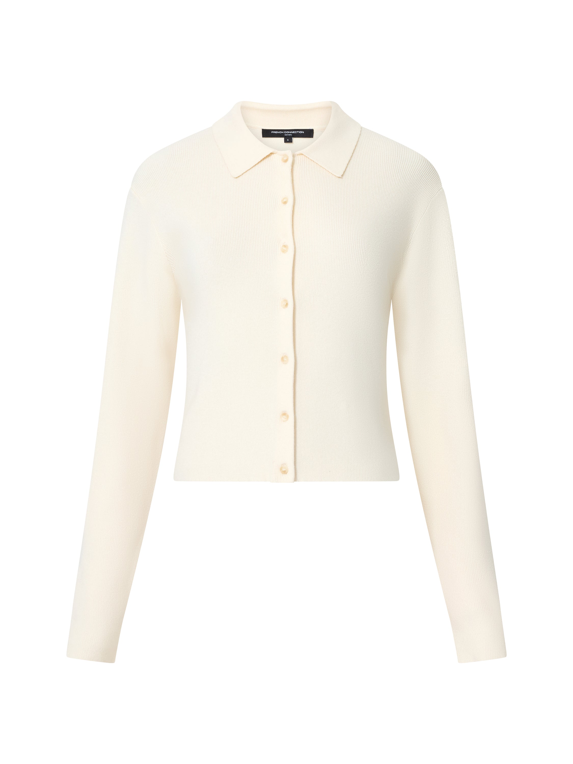 Cosysoft Knit Button Down Long Sleeve Top