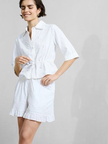 Barnet Cotton Striped Shorts