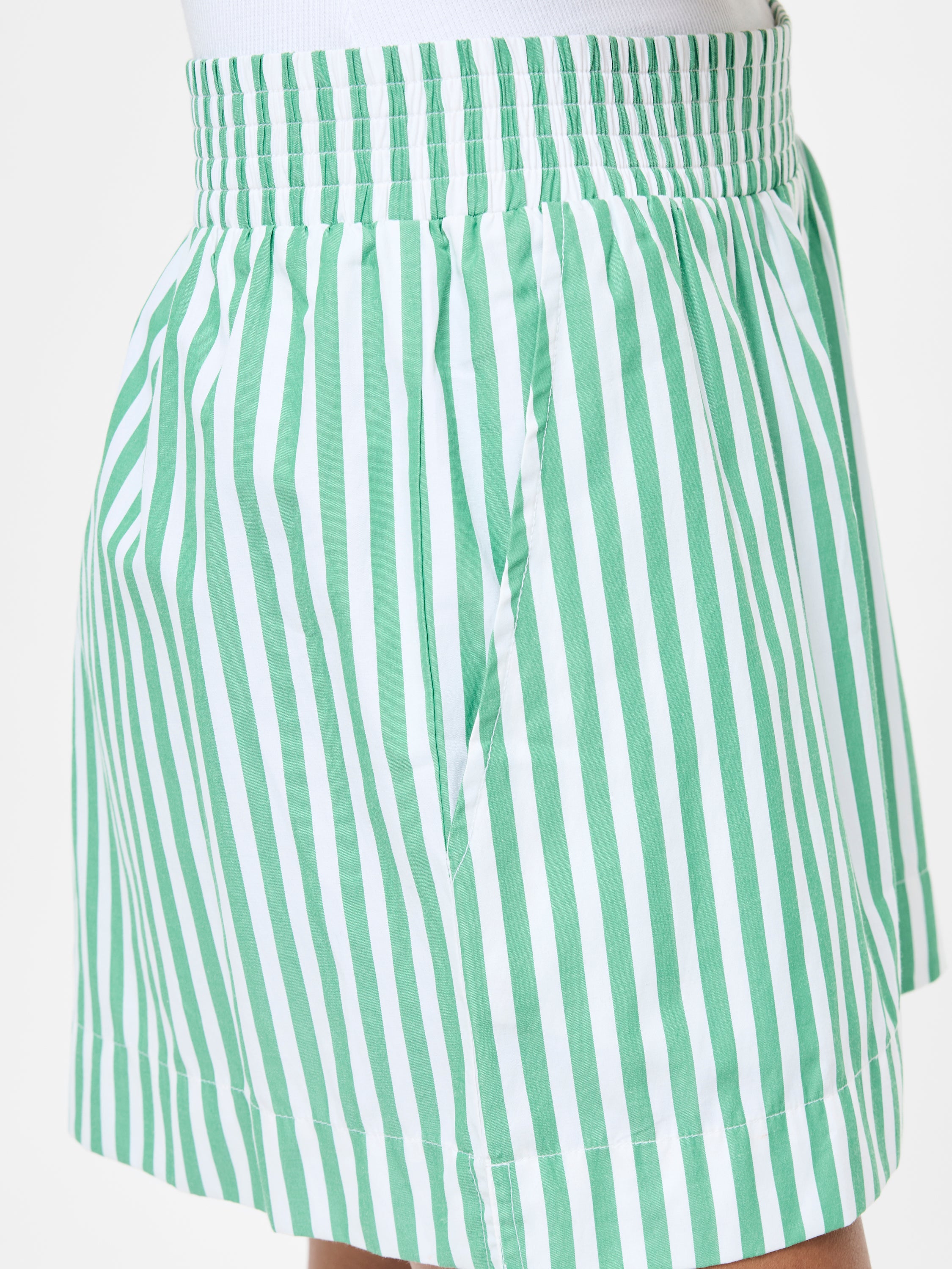 Stripe Shirting Shorts