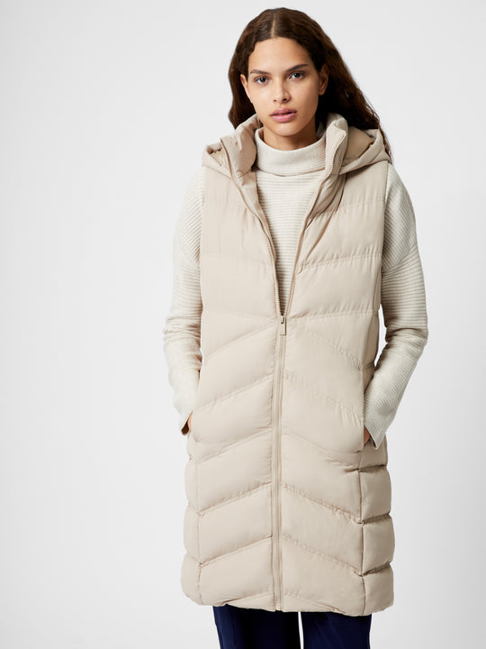 Hooded Row Mid Length Gilet