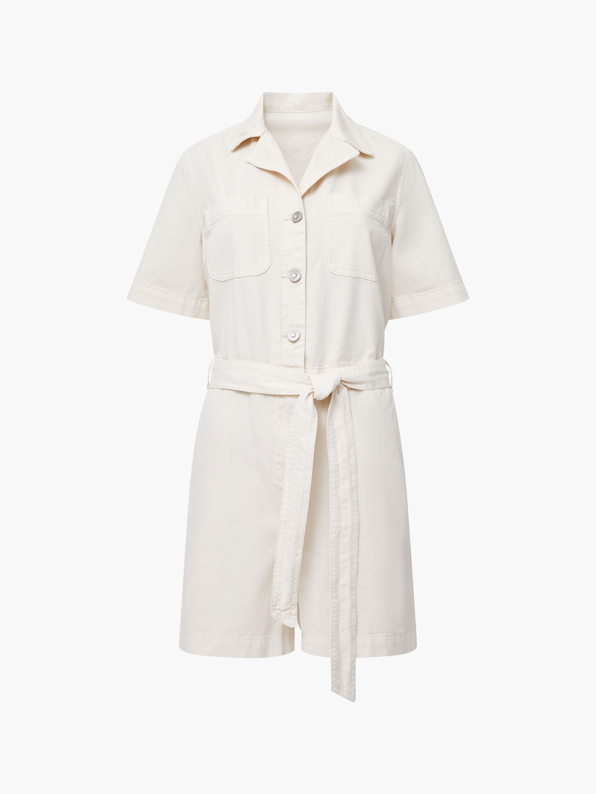 Dana Denim Short Sleeve Playsuit