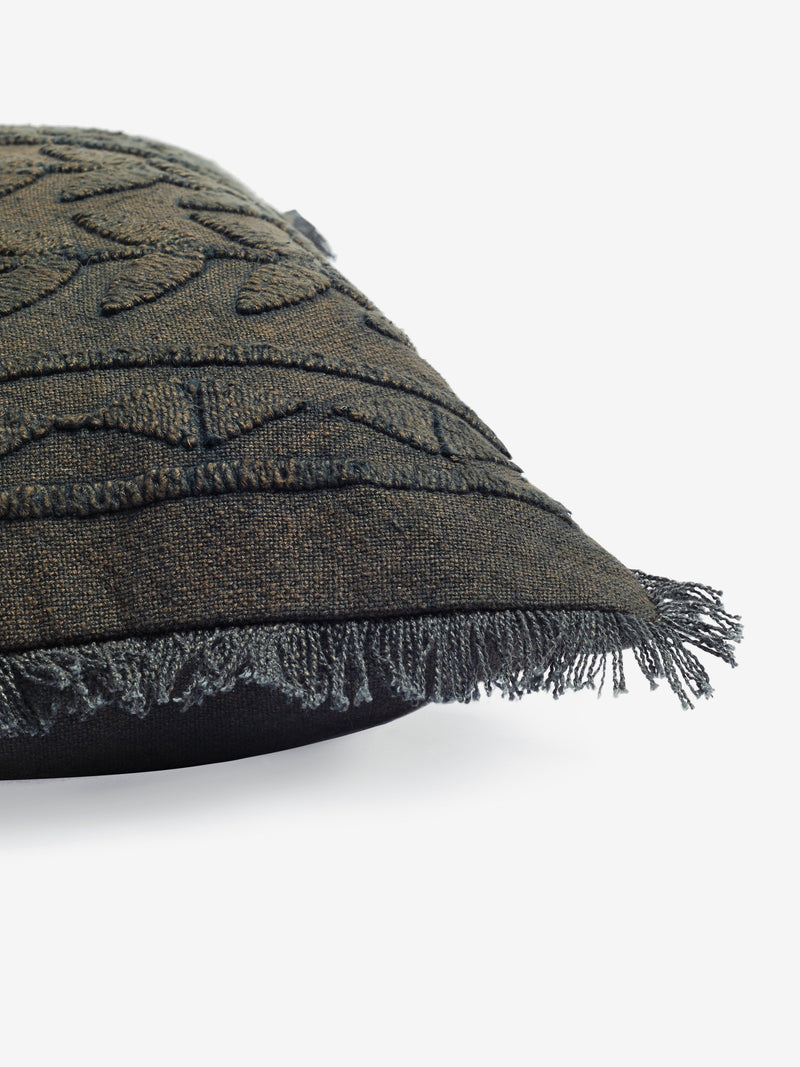 Elmwood Tufted Olive Cushion
