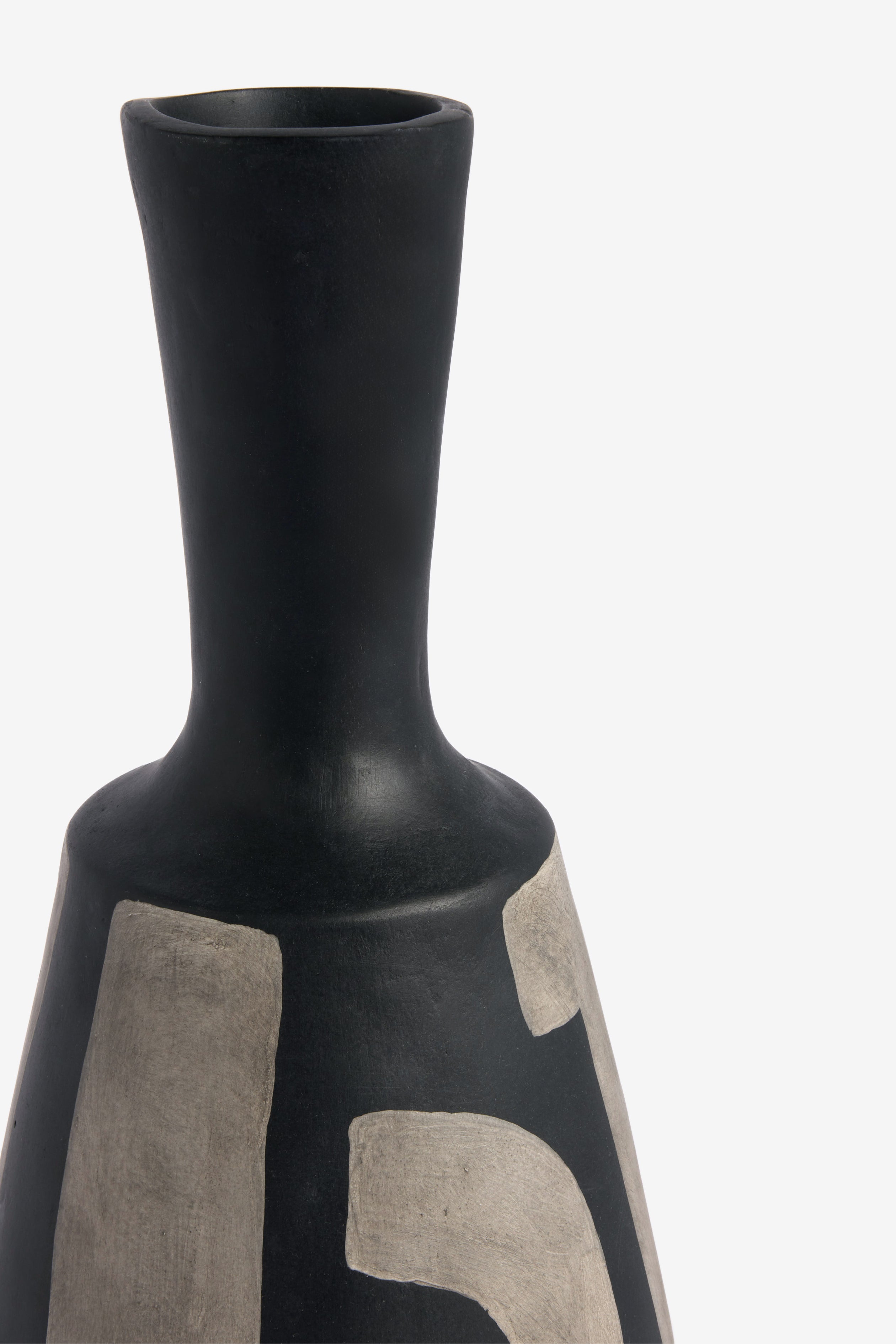 Hand Painted Papier Mache Vase