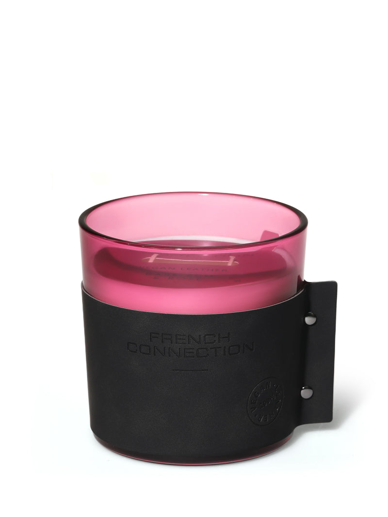 Dark Rum & Rose Vegan Leather Candle