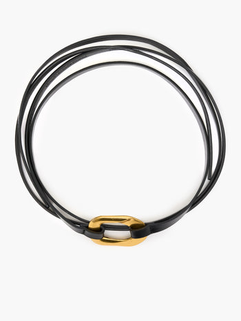 Ornate Buckle Skinny Tie Belt