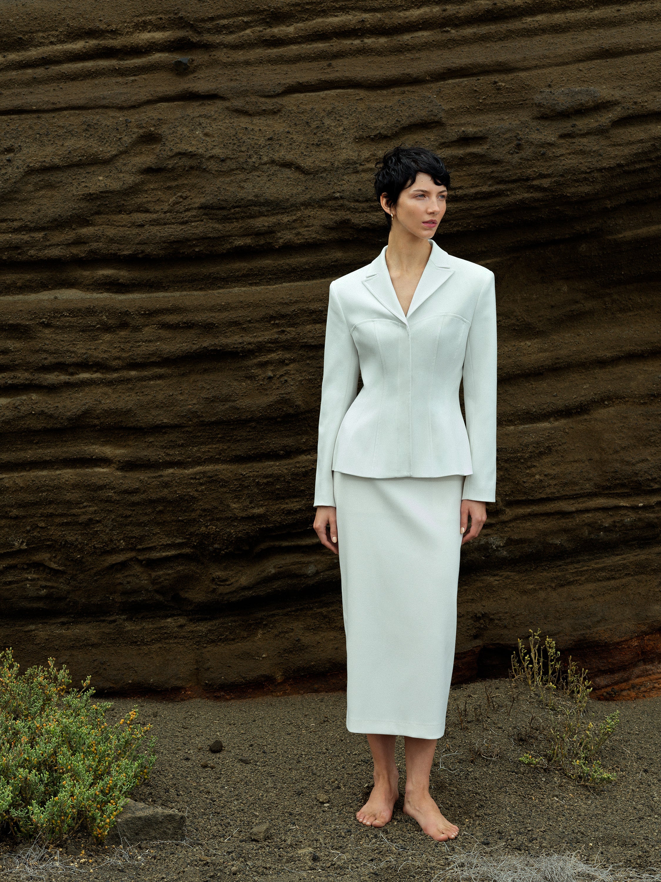 Cannes Twill Fitted Blazer