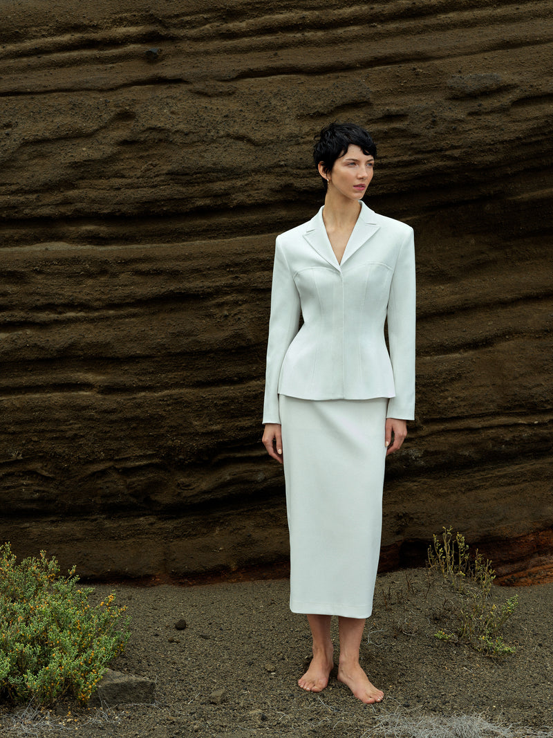 Cannes Twill Fitted Blazer