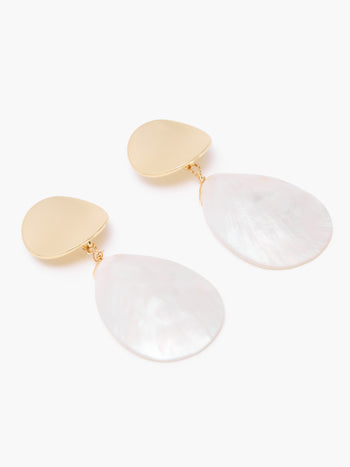 Mother Of Pearl Shell Drop Earrings