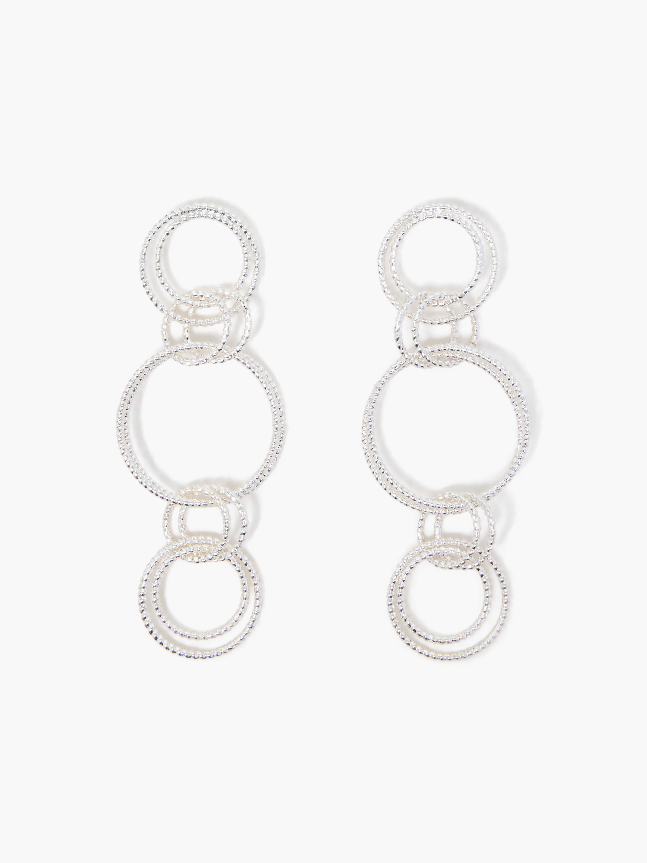 Multi Circle Drop Earrings