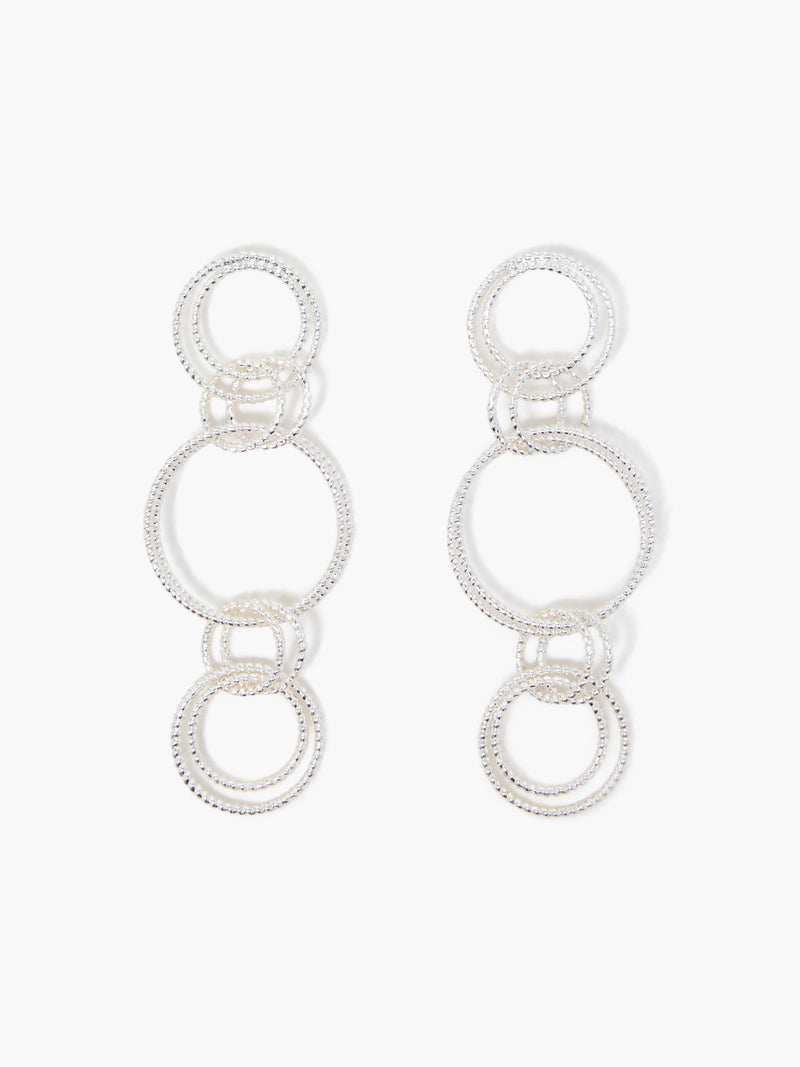 Multi Circle Drop Earrings