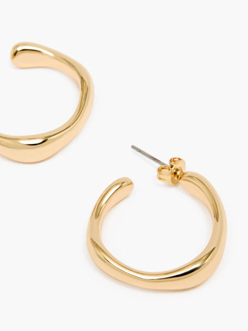 Hammered Hoop Earrings